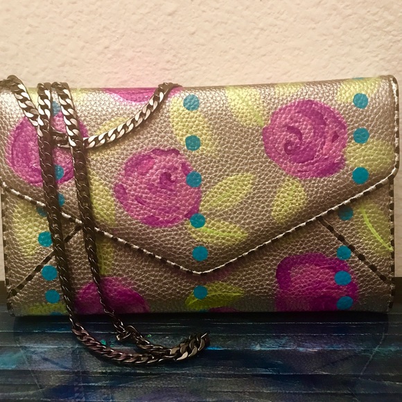 Hand painted cross body wallet/Purse - Picture 2 of 3